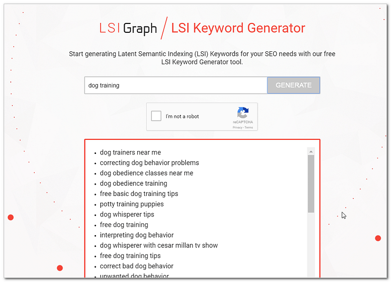 Use LSI Graph to find related searches to include in your content